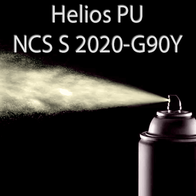 Аерозольна NCS S 2020-G90Y шовковисто матова, 1 компонентна поліуретанова емаль HELIOS PU - 400мл