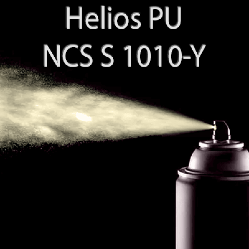 Аерозольна NCS S 1010-Y шовковисто матова, 1 компонентна поліуретанова емаль HELIOS PU - 400мл
