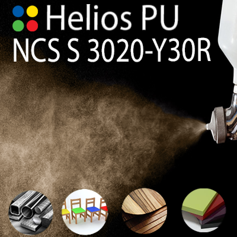 NCS S 3020-Y30R шовковисто матова, 1 компонентна високоеластична поліуретанова емаль HELIOS PU - 1кг NCS S 3020-Y30R шовковисто матова, 1 компонентна високоеластична поліуретанова емаль HELIOS PU - 1кг
