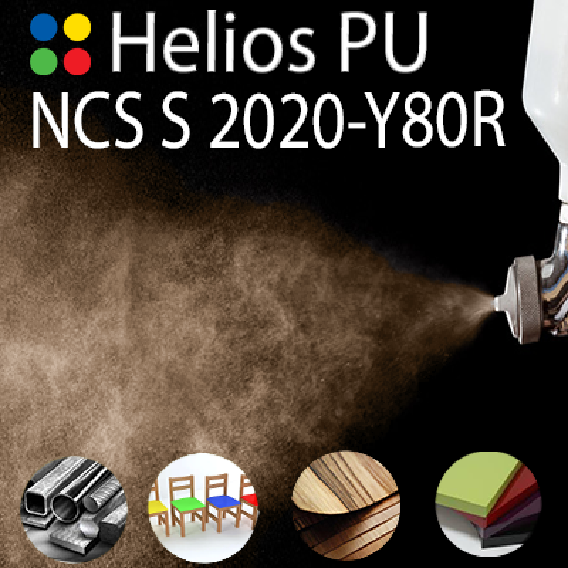 NCS S 2020-Y80R шовковисто матова, 1 компонентна високоеластична поліуретанова емаль HELIOS PU - 1кг
