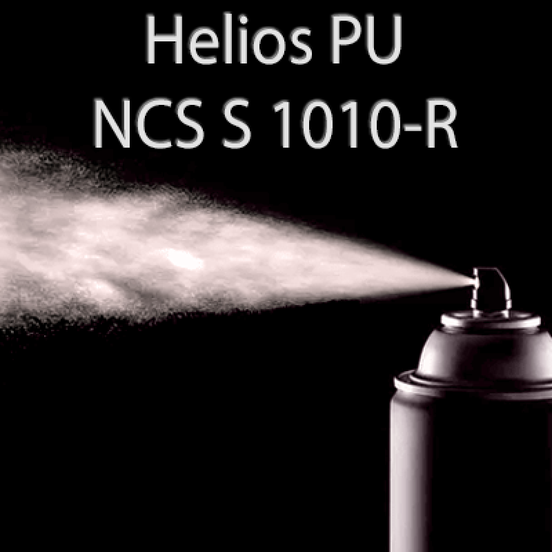 Аерозольна NCS S 1010-R шовковисто матова, 1 компонентна поліуретанова емаль HELIOS PU - 400мл