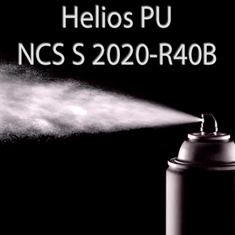 Аерозольна NCS S 2020-R40B шовковисто матова, 1 компонентна поліуретанова емаль HELIOS PU - 400мл