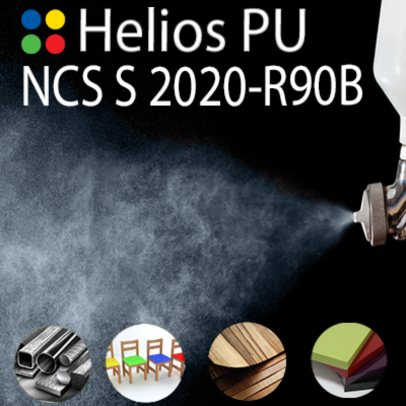 NCS S 2020-R90B шовковисто матова, 1 компонентна високоеластична поліуретанова емаль HELIOS PU - 1кг