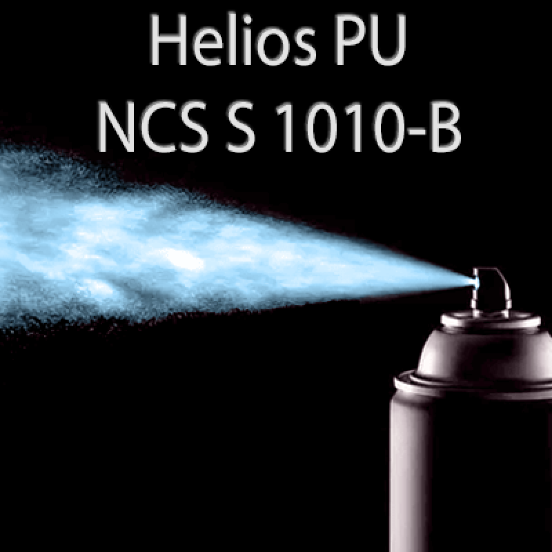 Аерозольна NCS S 1010-B шовковисто матова, 1 компонентна поліуретанова емаль HELIOS PU - 400мл