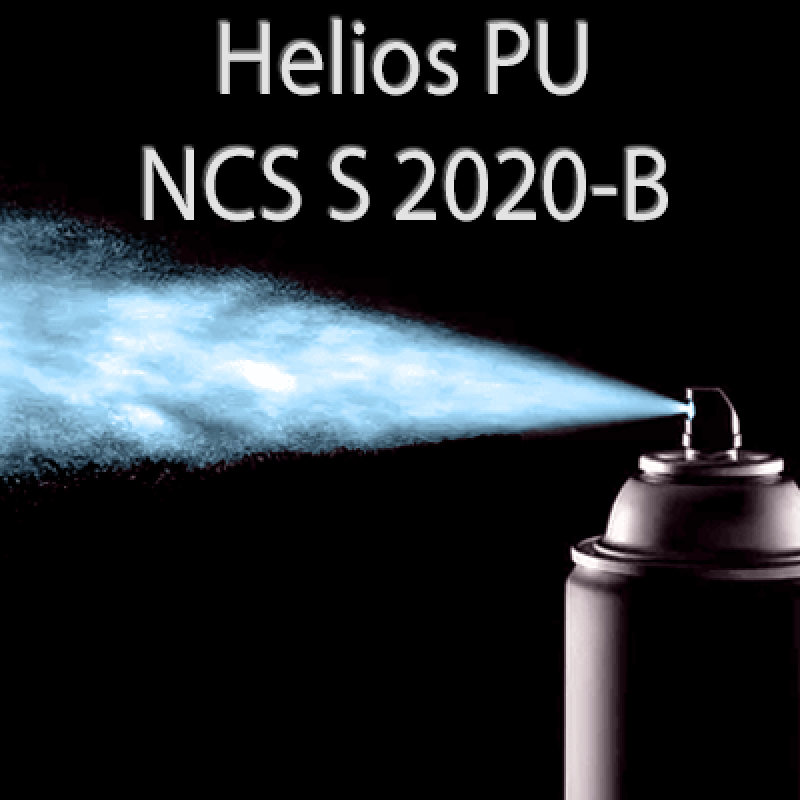 Аерозольна NCS S 2020-B шовковисто матова, 1 компонентна поліуретанова емаль HELIOS PU - 400мл