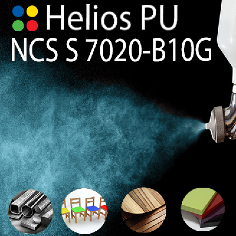NCS S 7020-B10G шовковисто матова, 1 компонентна високоеластична поліуретанова емаль HELIOS PU - 1кг