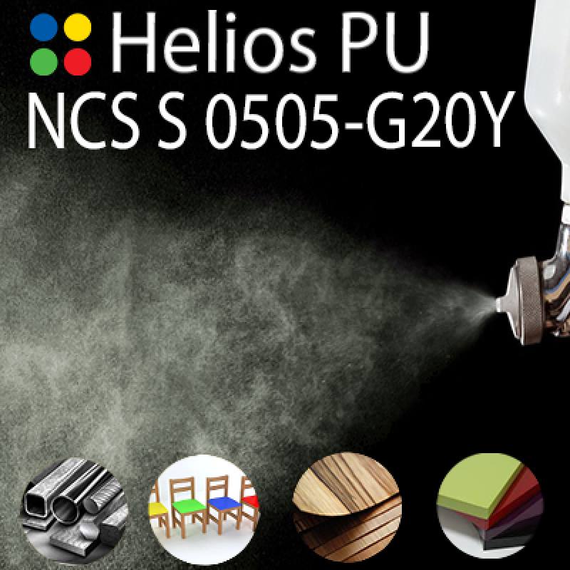 NCS S 0505-G20Y шовковисто матова, 1 компонентна високоеластична поліуретанова емаль HELIOS PU - 1кг NCS S 0505-G20Y шовковисто матова, 1 компонентна високоеластична поліуретанова емаль HELIOS PU - 1кг