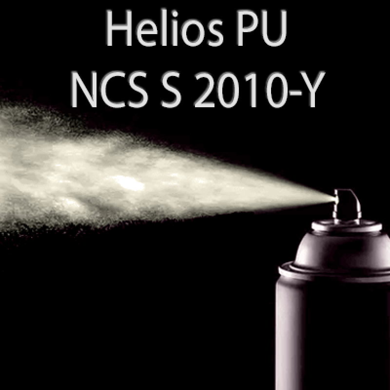 Аерозольна NCS S 2010-Y шовковисто матова, 1 компонентна поліуретанова емаль HELIOS PU - 400мл