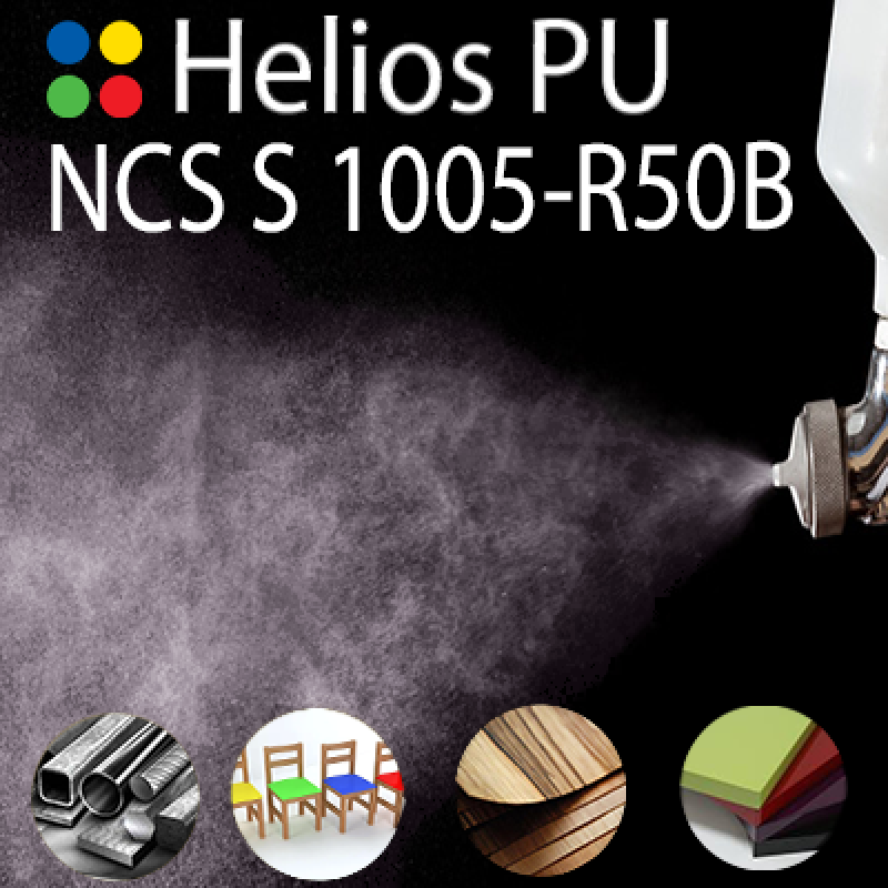 NCS S 1005-R50B шовковисто матова, 1 компонентна високоеластична поліуретанова емаль HELIOS PU - 1кг