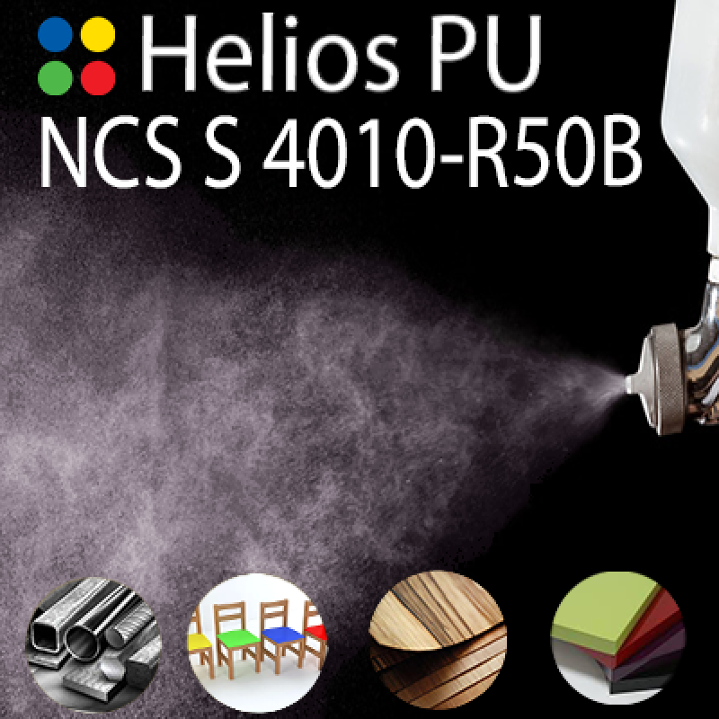 NCS S 4010-R50B шовковисто матова, 1 компонентна високоеластична поліуретанова емаль HELIOS PU - 1кг