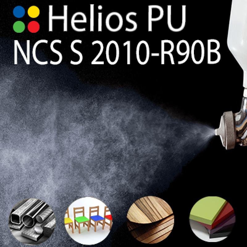 NCS S 2010-R90B шовковисто матова, 1 компонентна високоеластична поліуретанова емаль HELIOS PU - 1кг