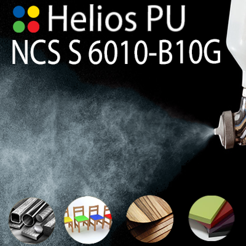 NCS S 6010-B10G шовковисто матова, 1 компонентна високоеластична поліуретанова емаль HELIOS PU - 1кг
