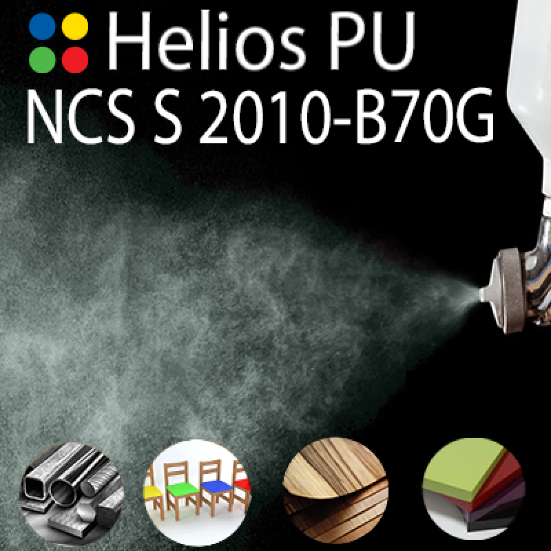 NCS S 2010-B70G шовковисто матова, 1 компонентна високоеластична поліуретанова емаль HELIOS PU - 1кг