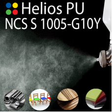 NCS S 1005-G10Y шовковисто матова, 1 компонентна високоеластична поліуретанова емаль HELIOS PU - 1кг