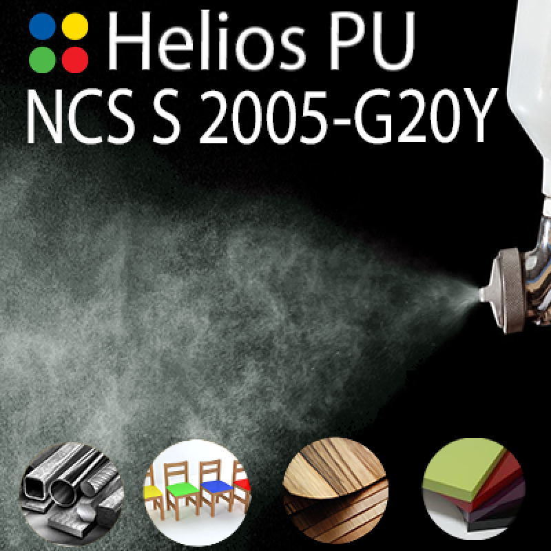NCS S 2005-G20Y шовковисто матова, 1 компонентна високоеластична поліуретанова емаль HELIOS PU - 1кг NCS S 2005-G20Y шовковисто матова, 1 компонентна високоеластична поліуретанова емаль HELIOS PU - 1кг