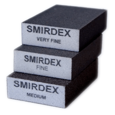 Абразивний блок чотиристоронній SMIRDEX FINE (920) м“який, 100х70х25мм - P100
