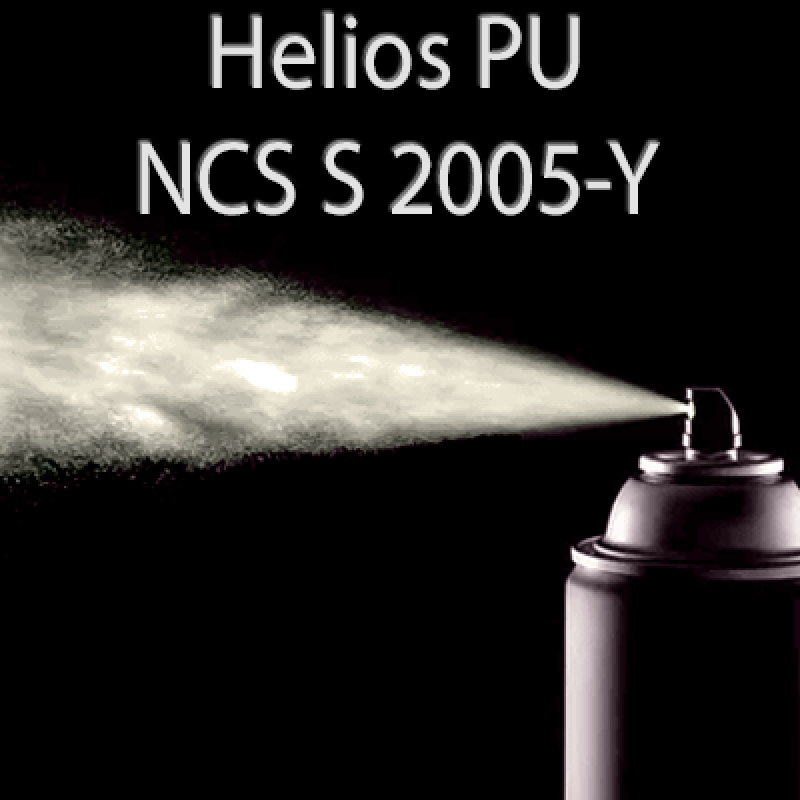 Аерозольна NCS S 2005-Y шовковисто матова, 1 компонентна поліуретанова емаль HELIOS PU - 400мл
