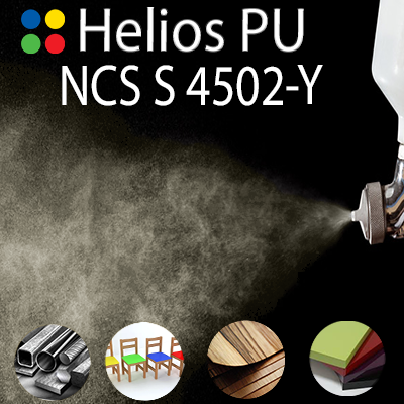 NCS S 4502-Y шовковисто матова, 1 компонентна високоеластична поліуретанова емаль HELIOS PU - 1кг NCS S 4502-Y шовковисто матова, 1 компонентна високоеластична поліуретанова емаль HELIOS PU - 1кг