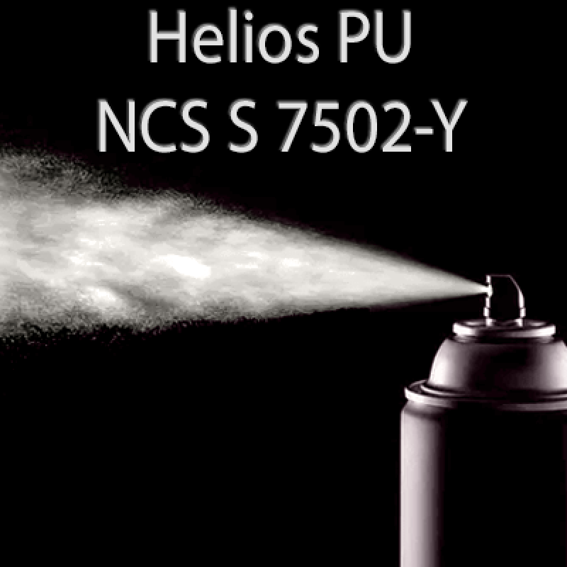 Аерозольна NCS S 7502-Y шовковисто матова, 1 компонентна поліуретанова емаль HELIOS PU - 400мл