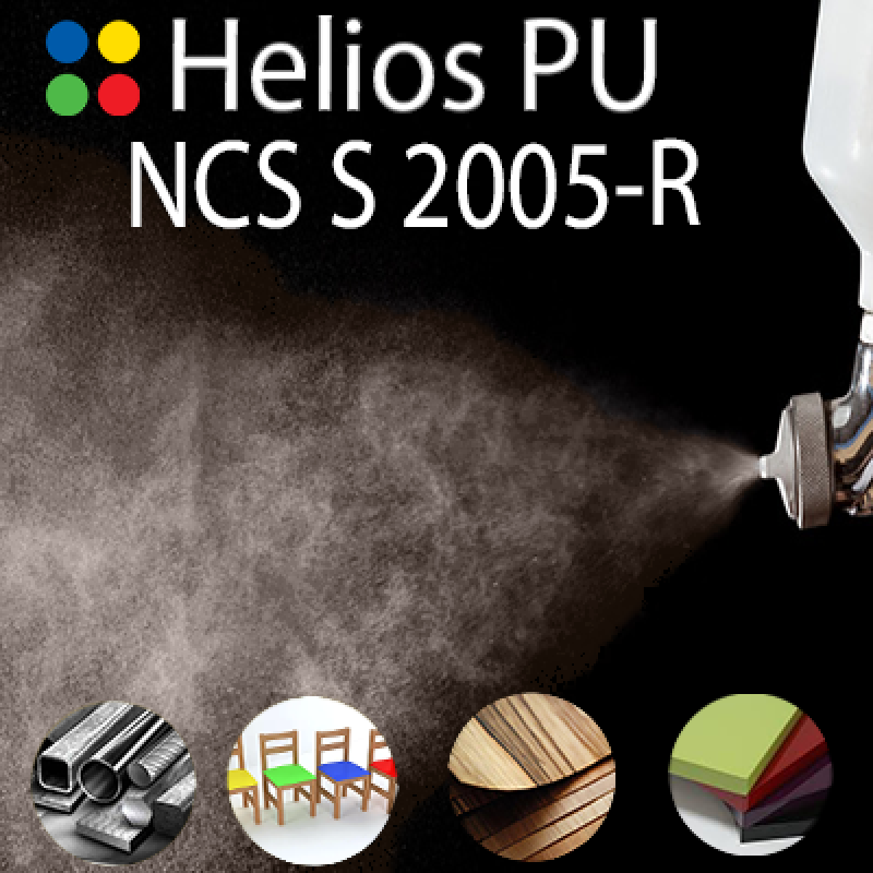 NCS S 2005-R шовковисто матова, 1 компонентна високоеластична поліуретанова емаль HELIOS PU - 1кг NCS S 2005-R шовковисто матова, 1 компонентна високоеластична поліуретанова емаль HELIOS PU - 1кг