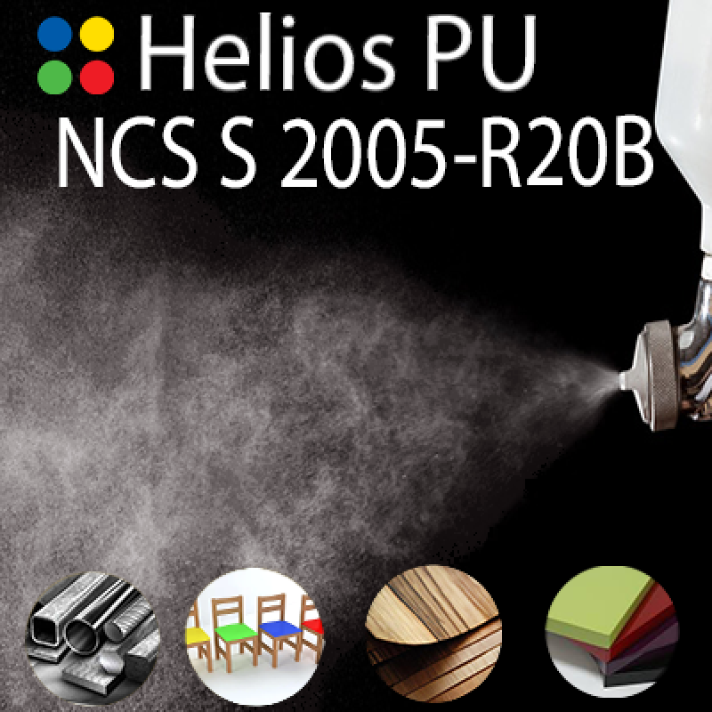 NCS S 2005-R20B шовковисто матова, 1 компонентна високоеластична поліуретанова емаль HELIOS PU - 1кг NCS S 2005-R20B шовковисто матова, 1 компонентна високоеластична поліуретанова емаль HELIOS PU - 1кг