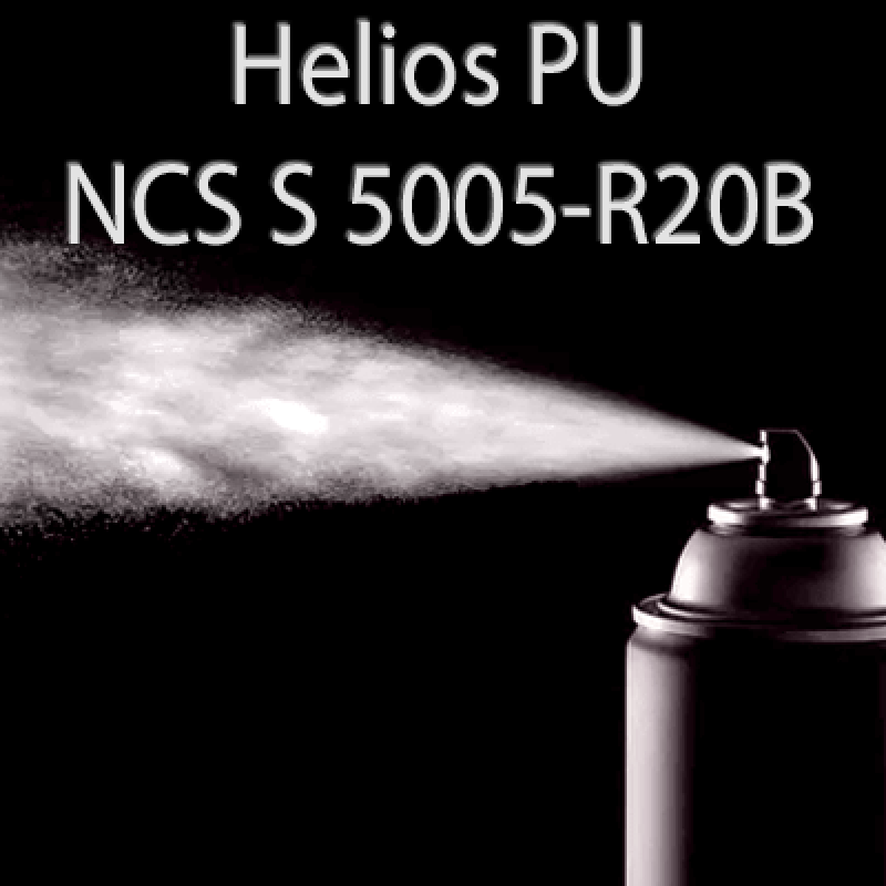 Аерозольна NCS S 5005-R20B шовковисто матова, 1 компонентна поліуретанова емаль HELIOS PU - 400мл