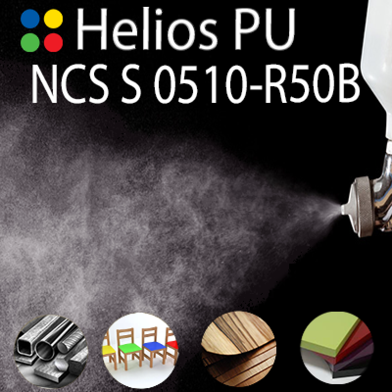 NCS S 0510-R50B шовковисто матова, 1 компонентна високоеластична поліуретанова емаль HELIOS PU - 1кг NCS S 0510-R50B шовковисто матова, 1 компонентна високоеластична поліуретанова емаль HELIOS PU - 1кг