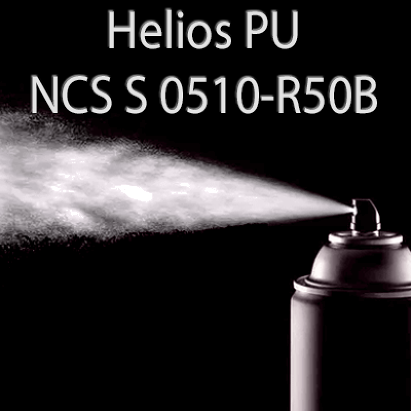 Аерозольна NCS S 0510-R50B шовковисто матова, 1 компонентна поліуретанова емаль HELIOS PU - 400мл