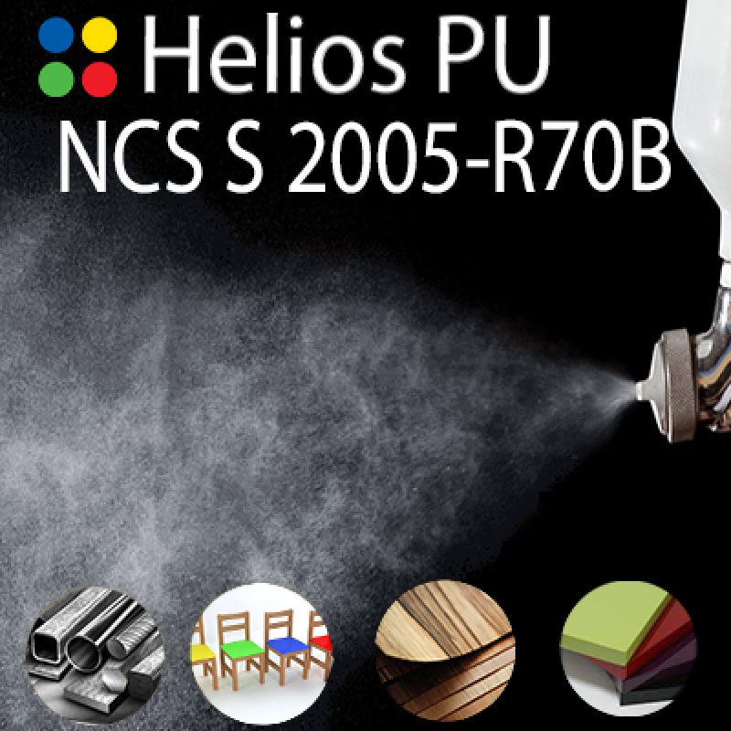 NCS S 2005-R70B шовковисто матова, 1 компонентна високоеластична поліуретанова емаль HELIOS PU - 1кг