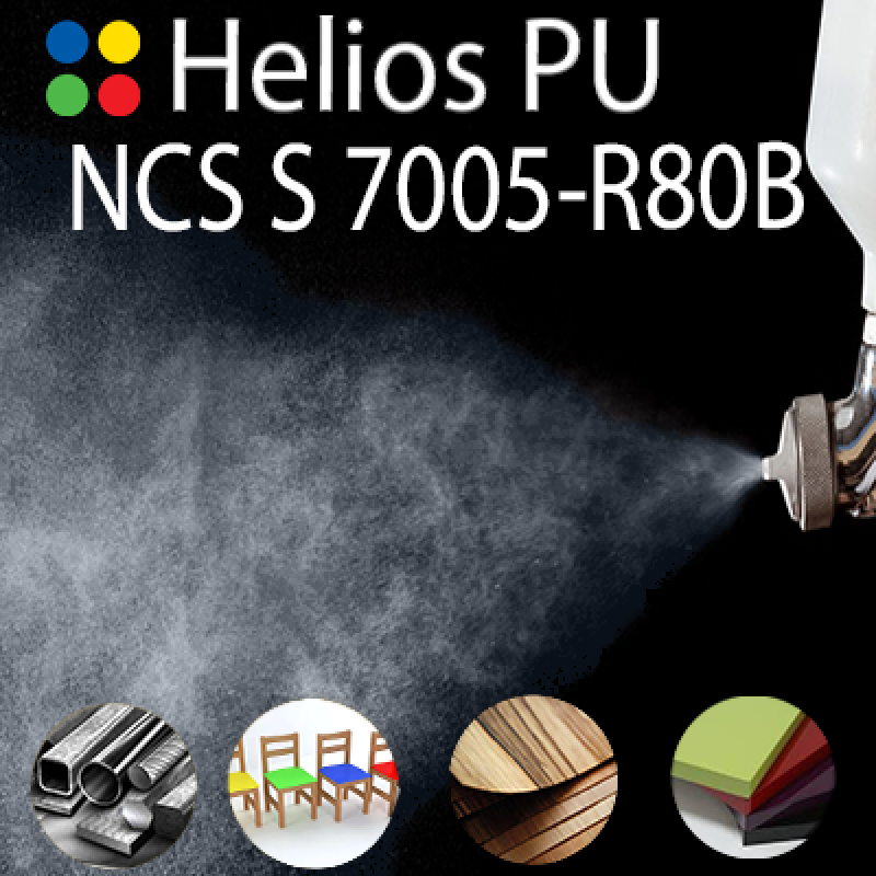 NCS S 7005-R80B шовковисто матова, 1 компонентна високоеластична поліуретанова емаль HELIOS PU - 1кг NCS S 7005-R80B шовковисто матова, 1 компонентна високоеластична поліуретанова емаль HELIOS PU - 1кг