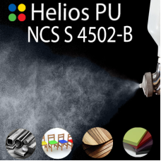 NCS S 4502-B шовковисто матова, 1 компонентна високоеластична поліуретанова емаль HELIOS PU - 1кг