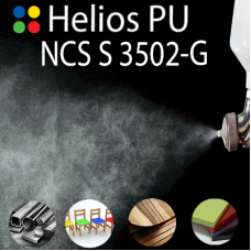 NCS S 3502-G шовковисто матова, 1 компонентна високоеластична поліуретанова емаль HELIOS PU - 1кг