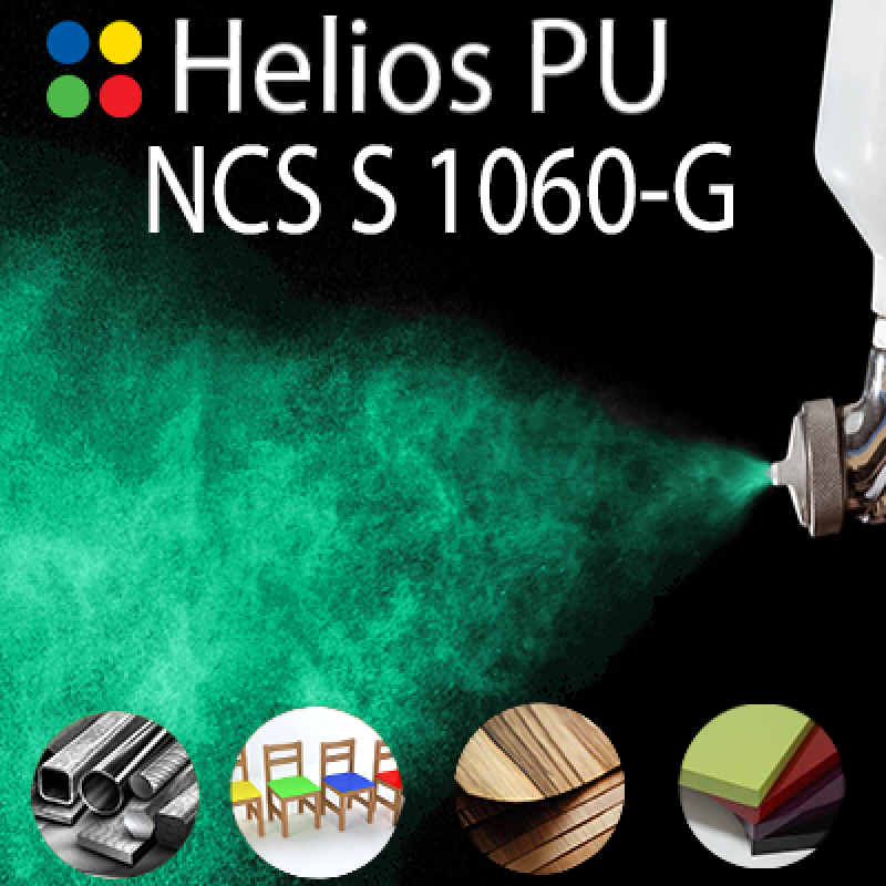 NCS S 1060-G шовковисто матова, 1 компонентна високоеластична поліуретанова емаль HELIOS PU - 1кг NCS S 1060-G шовковисто матова, 1 компонентна високоеластична поліуретанова емаль HELIOS PU - 1кг