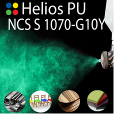 NCS S 1070-G10Y шовковисто матова, 1 компонентна високоеластична поліуретанова емаль HELIOS PU - 1кг