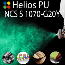 NCS S 1070-G20Y шовковисто матова, 1 компонентна високоеластична поліуретанова емаль HELIOS PU - 1кг