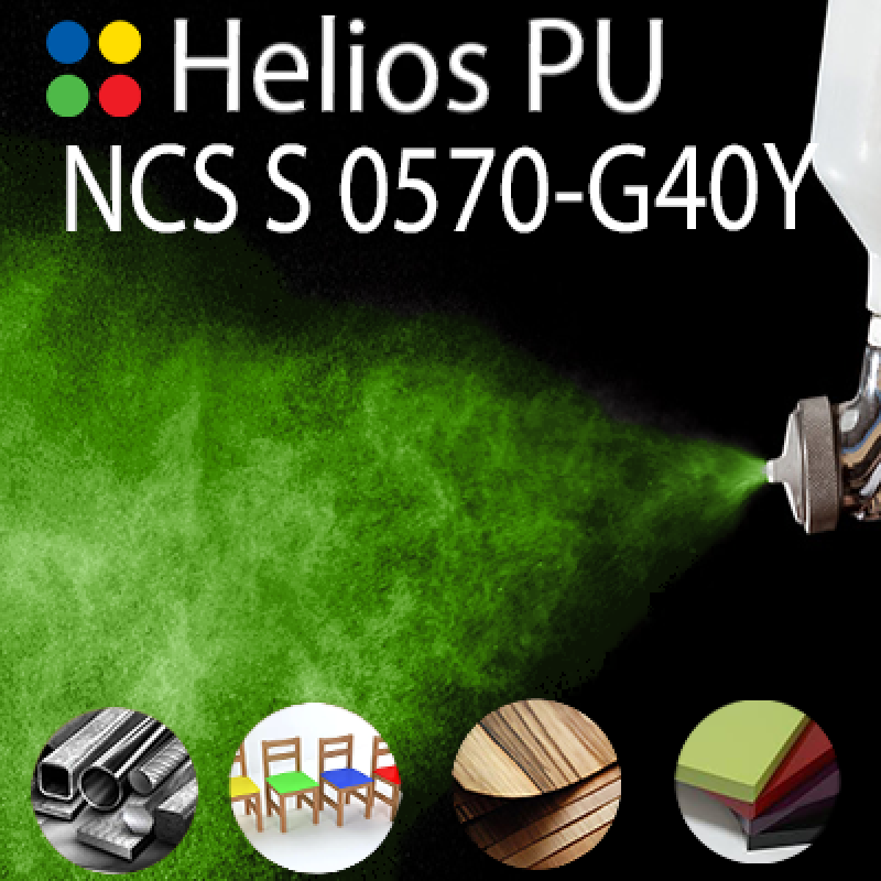 NCS S 0570-G40Y шовковисто матова, 1 компонентна високоеластична поліуретанова емаль HELIOS PU - 1кг NCS S 0570-G40Y шовковисто матова, 1 компонентна високоеластична поліуретанова емаль HELIOS PU - 1кг