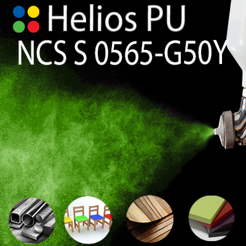 NCS S 0565-G50Y шовковисто матова, 1 компонентна високоеластична поліуретанова емаль HELIOS PU - 1кг NCS S 0565-G50Y шовковисто матова, 1 компонентна високоеластична поліуретанова емаль HELIOS PU - 1кг