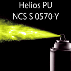 Аерозольна NCS S 0570-Y шовковисто матова, 1 компонентна поліуретанова емаль HELIOS PU - 400м