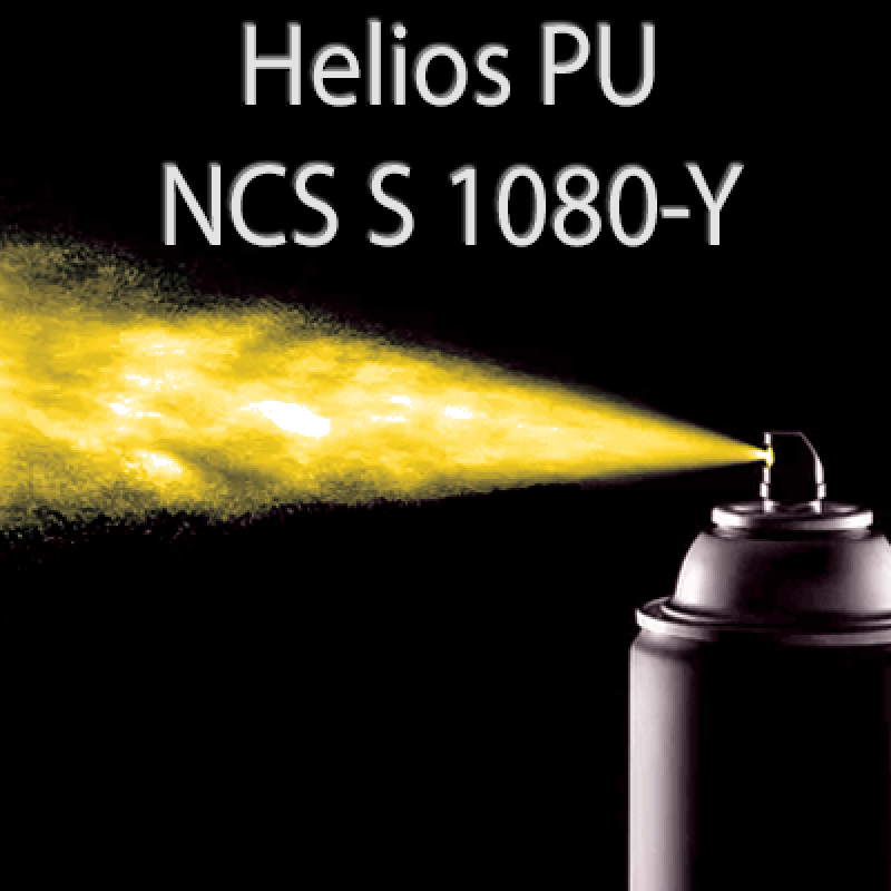Аерозольна NCS S 1080-Y шовковисто матова, 1 компонентна поліуретанова емаль HELIOS PU - 400м Аерозольна NCS S 1080-Y шовковисто матова, 1 компонентна поліуретанова емаль HELIOS PU - 400м
