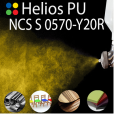 NCS S 0570-Y20R шовковисто матова, 1 компонентна високоеластична поліуретанова емаль HELIOS PU - 1кг