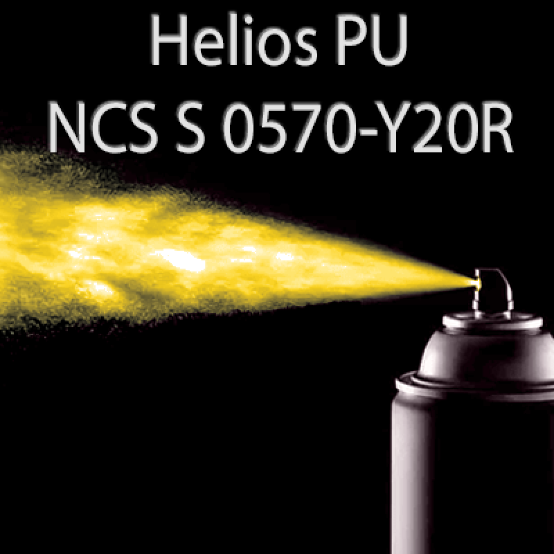 Аерозольна NCS S 0570-Y20R шовковисто матова, 1 компонентна поліуретанова емаль HELIOS PU - 400м