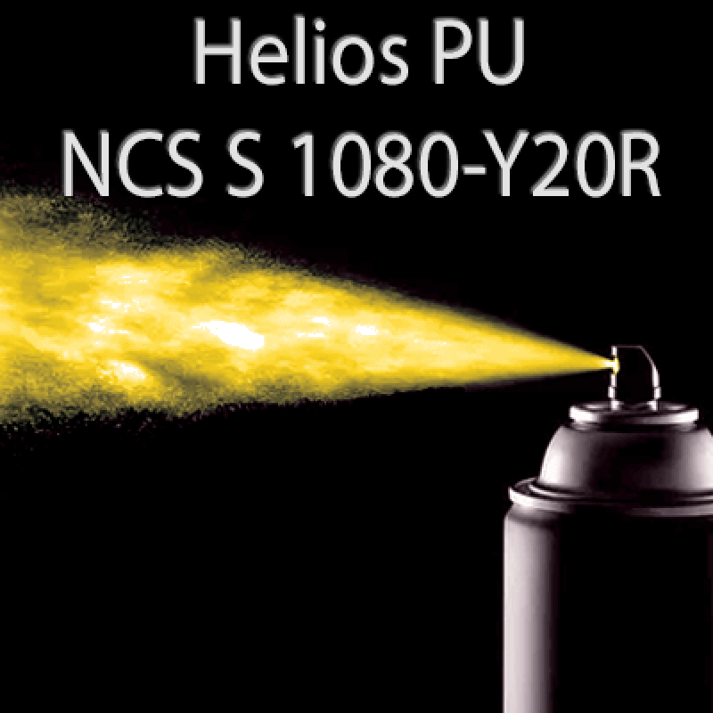 Аерозольна NCS S 1080-Y20R шовковисто матова, 1 компонентна поліуретанова емаль HELIOS PU - 400м