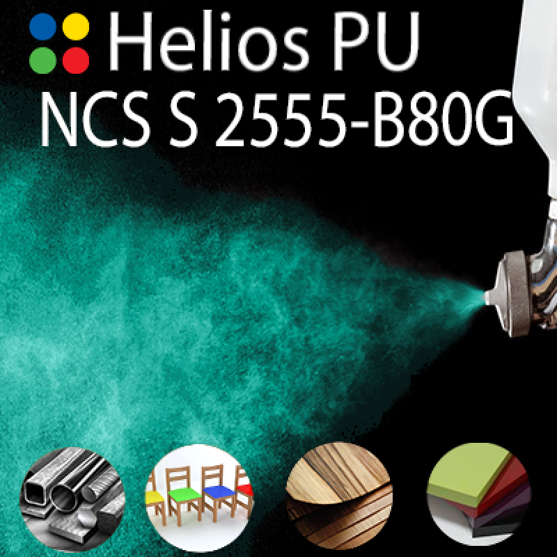 NCS S 2555-B80G шовковисто матова, 1 компонентна високоеластична поліуретанова емаль HELIOS PU - 1кг NCS S 2555-B80G шовковисто матова, 1 компонентна високоеластична поліуретанова емаль HELIOS PU - 1кг