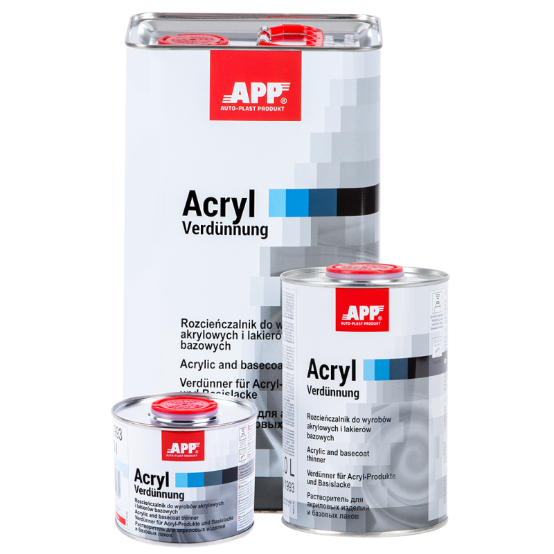 Розчинник для акрилових та базових продуктів APP Acryl Verdunnung 030100 - 1л Розчинник для акрилових та базових продуктів APP Acryl Verdunnung 030100 - 1л