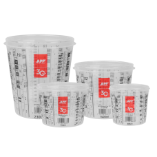 Стакан для змішування фарб та лаків з кришкою APP Mixing Cup 2.0 - градація 750/600 мл