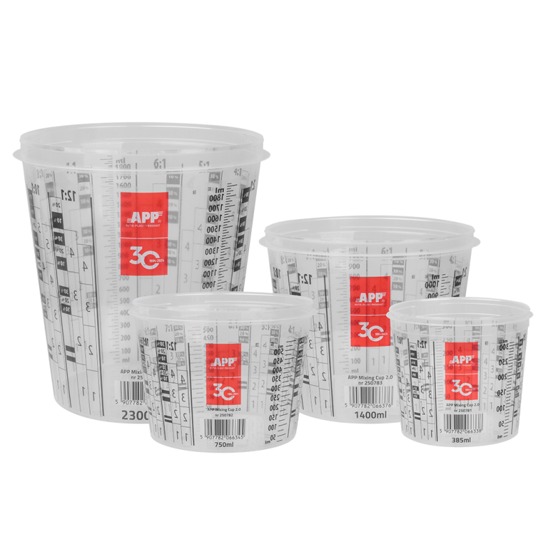 Стакан для змішування фарб та лаків з кришкою APP Mixing Cup 2.0 - градація 750/600 мл Стакан для змішування фарб та лаків з кришкою APP Mixing Cup 2.0 - градація 750/600 мл