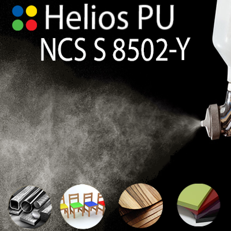 NCS S 8502-Y шовковисто матова, 1 компонентна високоеластична поліуретанова емаль HELIOS PU - 1кг