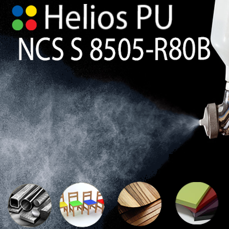 NCS S 8505-R80B шовковисто матова, 1 компонентна високоеластична поліуретанова емаль HELIOS PU - 1кг