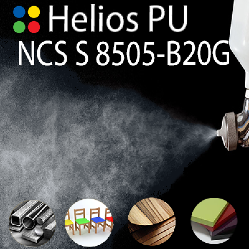 NCS S 8505-B20G шовковисто матова, 1 компонентна високоеластична поліуретанова емаль HELIOS PU - 1кг