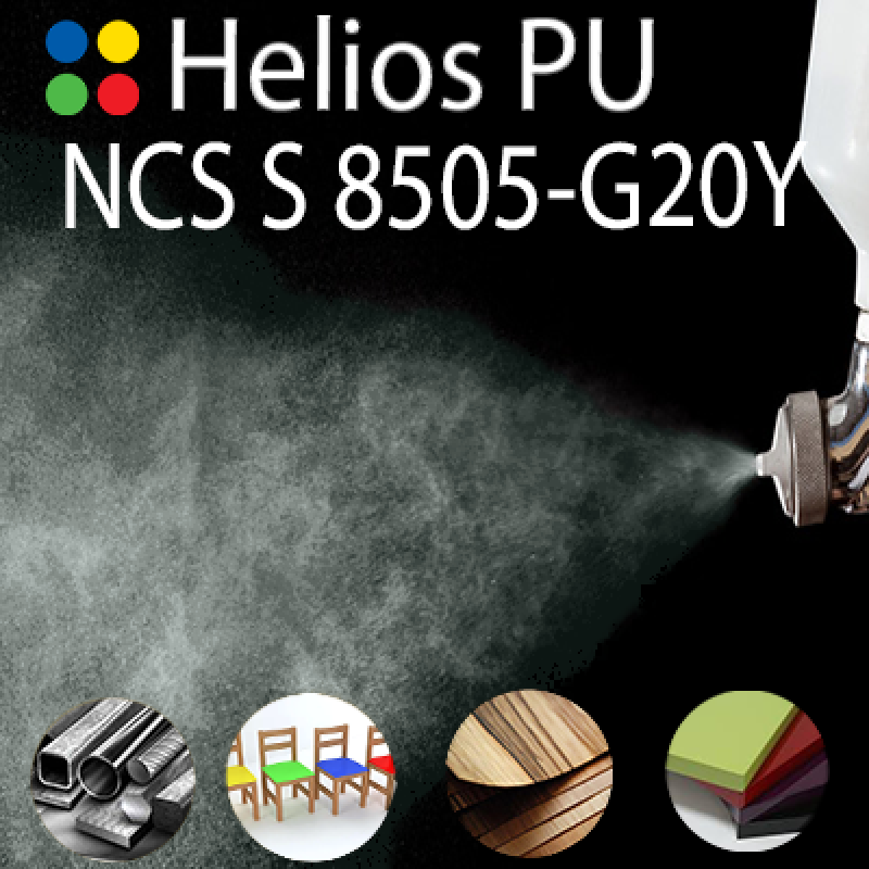 NCS S 8505-G20Y шовковисто матова, 1 компонентна високоеластична поліуретанова емаль HELIOS PU - 1кг